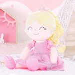 Personalized Pink Princess Doll with Embroidered Name