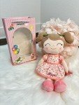 Personalized Pink Princess Doll with Embroidered Name