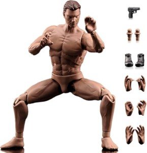 Flexible 1:12 Scale Muscle Male Action Figure