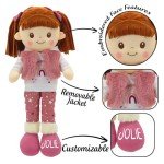 Custom Name Snuggle Dolls - 16" Pink Plush
