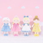 Personalized Pink Princess Doll with Embroidered Name