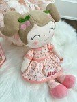 Personalized Pink Princess Doll with Embroidered Name
