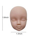 10pcs Soft Plastic Doll Heads for Repainting