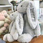 Personalized Embroidered Bunny Plush Toy for Kids