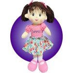 Custom Name Rag Doll for Girls - 16" Plush