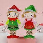 Customizable 16-Inch Christmas Elf Plush Doll