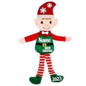 Custom Boy Elf Plush Doll for Christmas