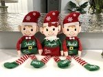 Custom Boy Elf Plush Doll for Christmas