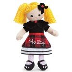 Custom Planet Rag Doll - Blonde with Plaid Outfit