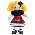 Custom Planet Rag Doll - Blonde with Plaid Outfit