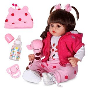 DOLLHOOD 18-Inch Realistic Reborn Baby Doll Set