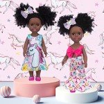 ZQDOLL 14.5" Black Silicone Doll with Accessories