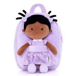 Toddler Backpack with Soft Baby Dolls - Purple Star