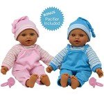 12" Sweet Hispanic Twin Dolls with Pacifier