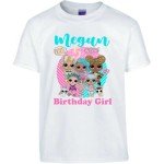 Personalized LOL Birthday T-Shirts for Girls