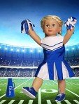 Blue Cheerleading Outfit for 18-Inch Reborn Dolls
