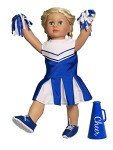 Blue Cheerleading Outfit for 18-Inch Reborn Dolls