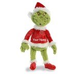 Custom Grinch Plush Toy in Santa Costume