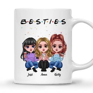 Personalized Besties Coffee Mug for Friends