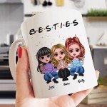 Personalized Besties Coffee Mug for Friends
