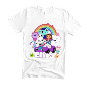 Custom Gabby Doll Theme Birthday Shirt for Kids