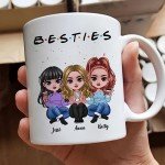 Personalized Besties Coffee Mug for Friends
