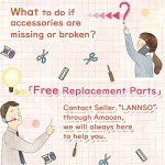 Lannso Miniature Wooden Dollhouse Furniture Kit