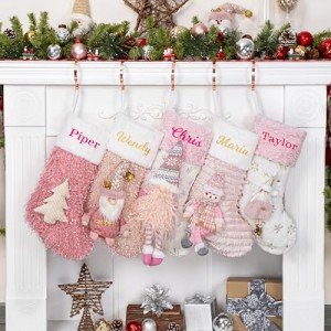 Personalized 3D Doll Christmas Stocking Set