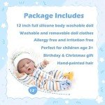 12" Realistic Sleeping Reborn Baby Doll for Kids