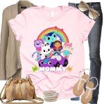 Custom Gabby Doll Theme Birthday Shirt for Kids