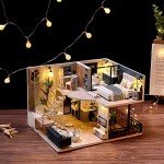 Lannso Miniature Wooden Dollhouse Furniture Kit