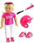 Hot Pink Baseball Outfit for 18-Inch Dolls
