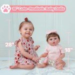 Realistic 18" Reborn Baby Doll - Silicone Girl
