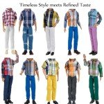 10-Piece Fashion Outfit Set for Boy Dolls