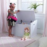 KidKraft Austin Wooden Toy Box Bench, White