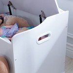 KidKraft Austin Wooden Toy Box Bench, White