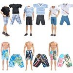 10-Piece Fashion Outfit Set for Boy Dolls