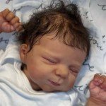 Zero Pam Black Reborn Baby Doll with Accessories