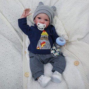 WOOROY Lifelike 19-Inch Reborn Baby Doll Boy
