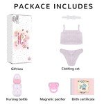 Lucy 18-Inch Reborn Baby Girl Doll Set
