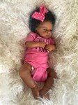 20-Inch Pinky Black Reborn Baby Doll with Outfits