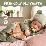 Lifelike 17-Inch Reborn Baby Boy Doll with Accessories
