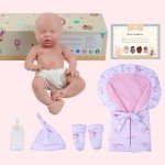12-Inch Realistic Silicone Reborn Baby Doll - Girl