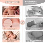 Lifelike 12" Reborn Baby Girl Doll with Smile