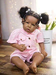 Rebornova Realistic African American 20-Inch Baby Doll