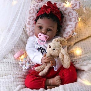 22-Inch Realistic African American Reborn Baby Doll