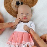 IVITA 7" Mini Full Body Silicone Reborn Doll
