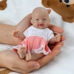 IVITA 7" Mini Full Body Silicone Reborn Doll