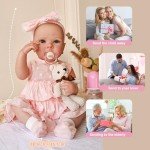 Lifelike 18-Inch Pinky Reborn Baby Doll
