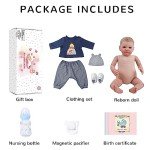 WOOROY Lifelike 19-Inch Reborn Baby Doll Boy